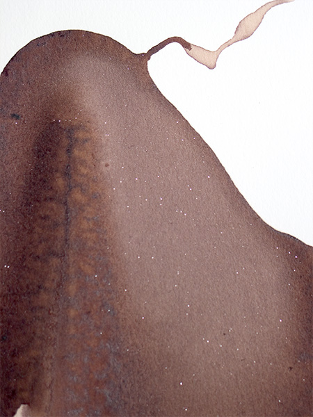 Untitled (detail), 2005 | wine on paper, 12½ × 9½ inches