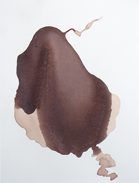 Untitled, 2005 | wine on paper, 12.5 × 9½ inches