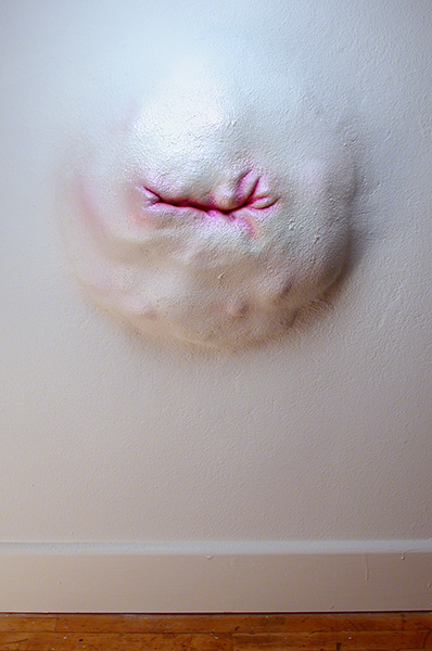 Smile Time, 2005 | urethane foam, joint compound, latex and acrylic paints, and nail polish, 25 × 25 inches