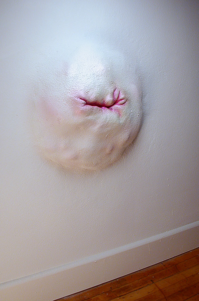 Smile Time, 2005 | urethane foam, joint compound, latex and acrylic paints, and nail polish, 25 × 25 inches