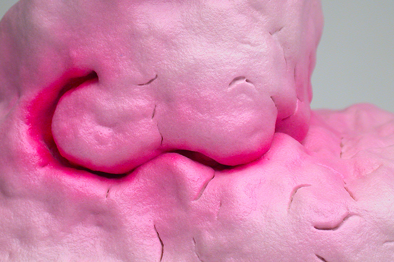 Aide (detail), 2004 | ceramic and nail polish, 7½ × 5½ × 11½ inches