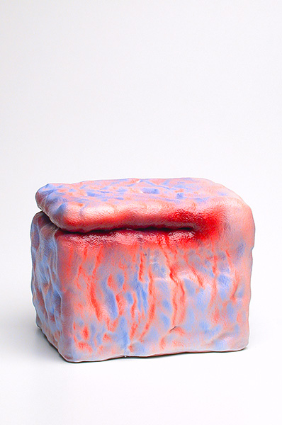 Hot Pocket, 2003 | ceramic and china paint, 4 × 7 × 4 inches