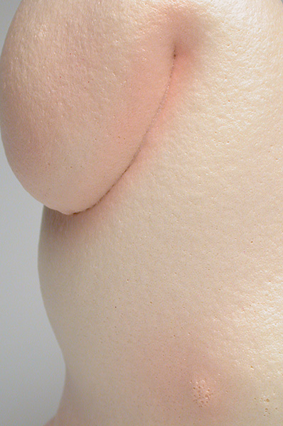Fitz In (detail), 2004 | ceramic and nail polish, 8½ × 7¾ × 5 inches