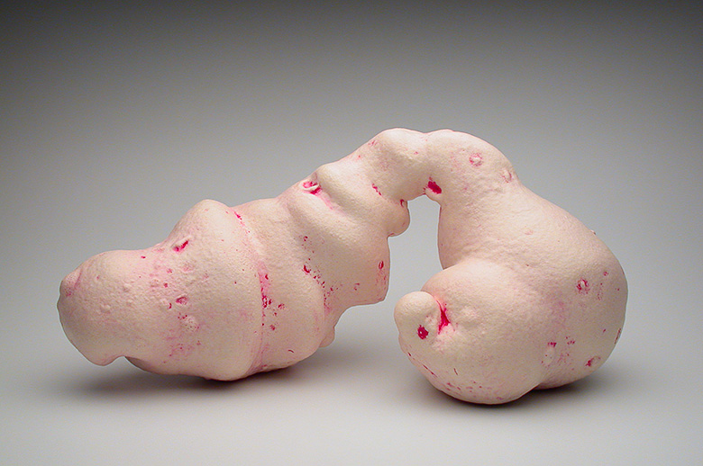 Bloody Hilarious, 2004 | ceramic and nail polish, 14 × 8½ × 6½ inches