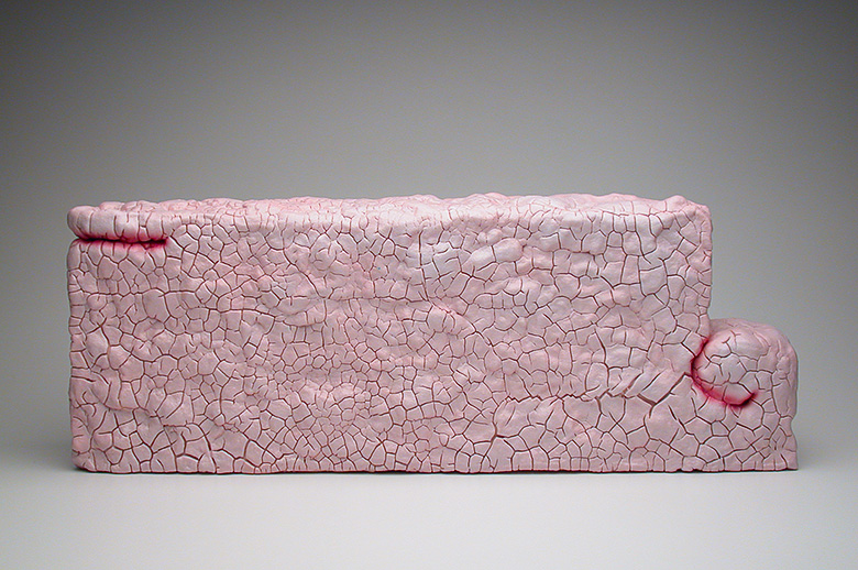 Reverse Osmosis, 2004 | ceramic and nail polish, 28 × 5½ × 9 inches